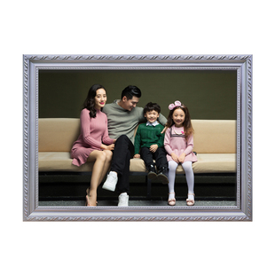 洗照片做成全家福相框照片冲印加24寸打印30挂墙带洗相片空框定制