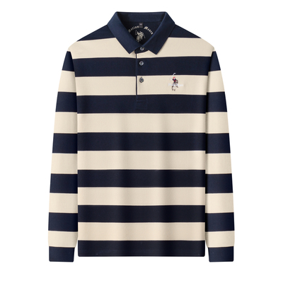 保罗2025年春秋款男士长袖T恤