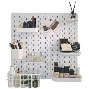 定制洞洞板置物架宜家金属不锈钢椭圆孔壁挂装饰厨房收纳上墙挂板