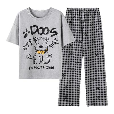 卡之恋睡衣夏季女款纯棉薄款短袖