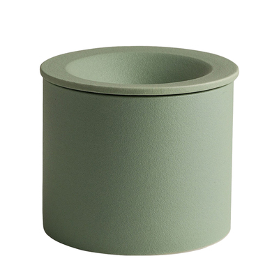 时尚简约陶瓷烟灰缸带盖防飞灰