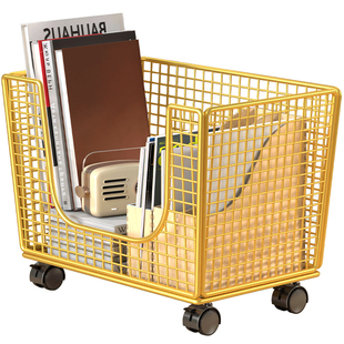 桌边可移动书架学习桌旁收纳置物架桌边简易书架写字台桌下收纳柜