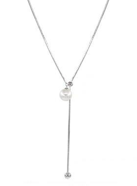 卡梵佩长款网红珍珠项链毛衣链