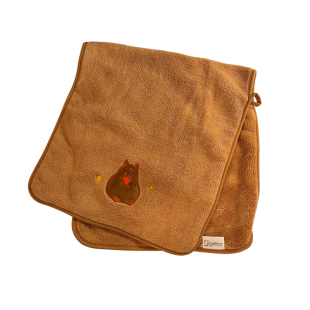 卡皮巴拉浴巾女2025新款比全棉纯棉可爱儿童毛巾三件套情侣款一对