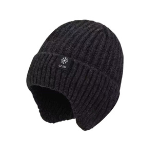 【加绒款】冬季防寒针织帽子男女款保暖毛线帽棉帽电动车防风护耳