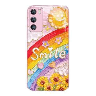 适用华为mate60多巴胺手机壳pura70向日葵nova12pro/13荣耀200/100/p60彩虹p50e小众50/40/30玻璃x50/magic7