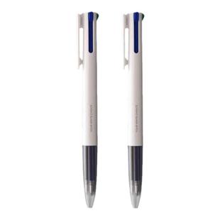 KACO优写4色按动中性笔多功能四色水笔4in1合一0.5黑蓝红绿水笔学生用做笔记记号商务办公签字笔手账笔可换芯