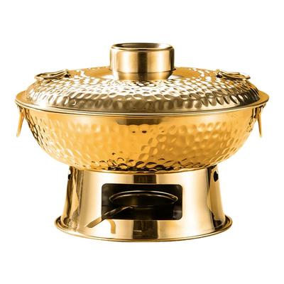 老式木炭铜火锅酒精炉小火锅户外