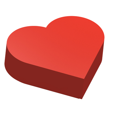 国产MOC拼插积木零件 兼容 39739 1x1平面 爱心心型平面板 10个