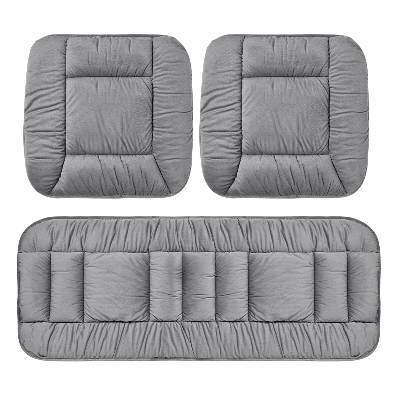 石墨烯汽车加热坐垫冬季毛绒座椅垫车载通用保暖加厚电热垫子单片