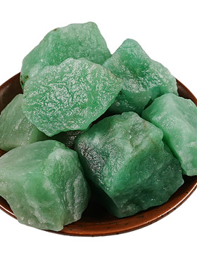 天然绿东陵玉原石摆件装饰