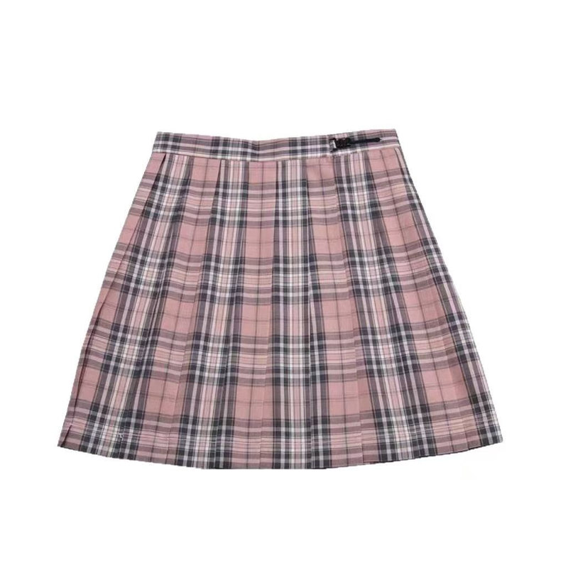 情人节粉色限定jk学生短裙百褶裙学院风超短裙夏季百搭jk制服裙女