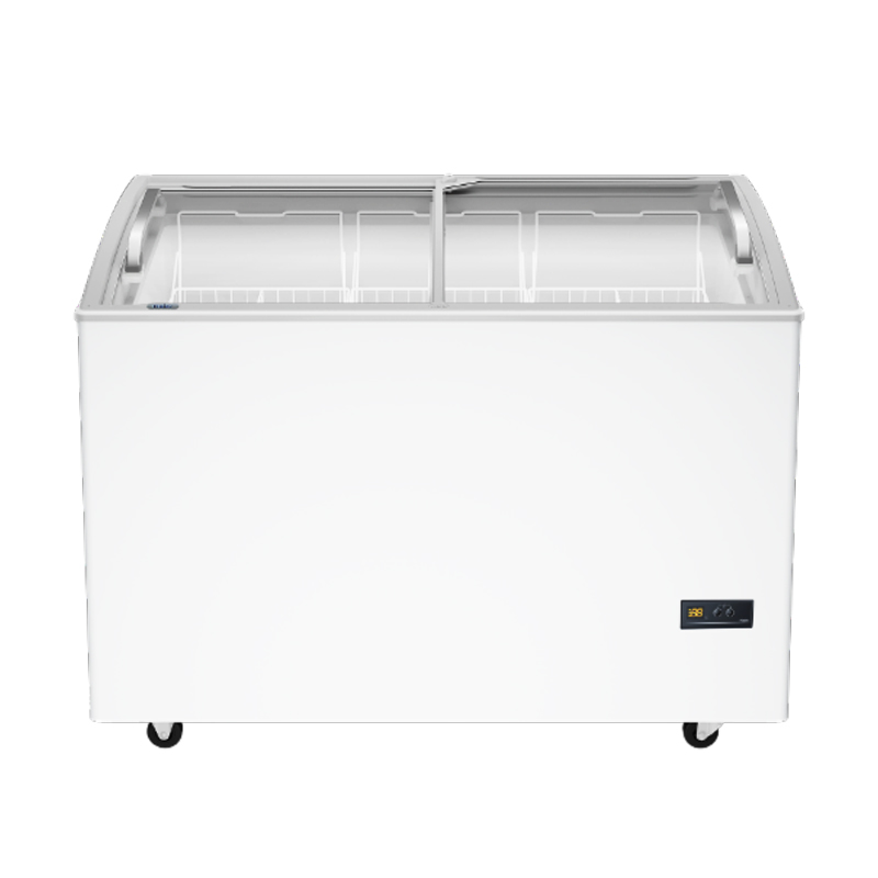 海尔卧式展示柜雪糕柜商用冰柜339/518/717升冷藏冷冻柜超市冰箱