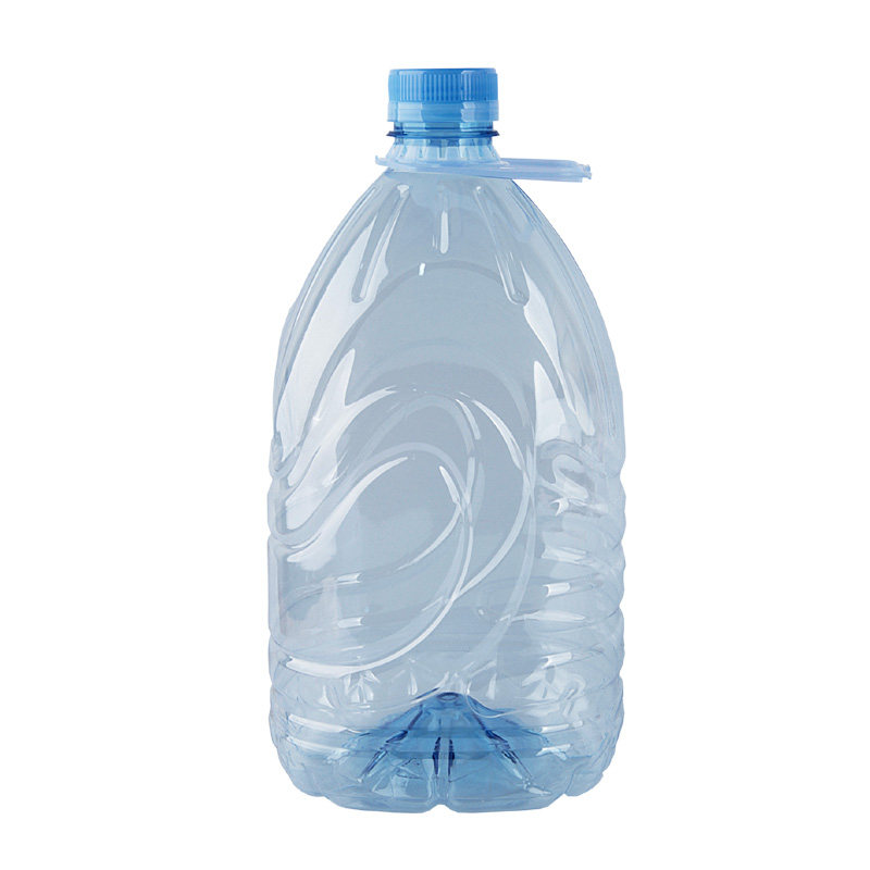 矿泉水桶空水桶4.5L屈臣士纯净水桶透明塑料带盖子食品级大号口径