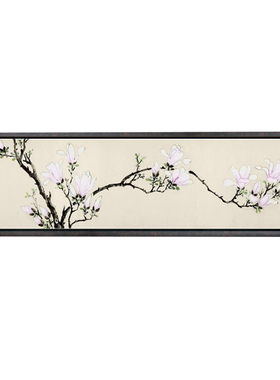 床头画背景墙画新中式