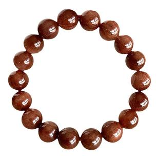 水玉冰魄天然红发晶手链水晶手串顺发男女礼物实物红色喜庆