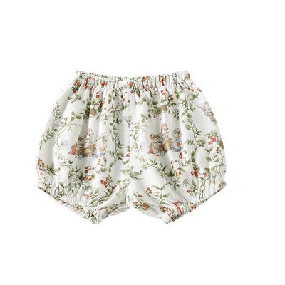 夏季儿童莫代尔纱布灯笼短裤