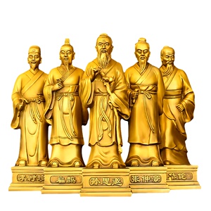 黄铜五大名医铜像孙思邈药房摆件