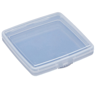 PP盒透明塑料盒子正方形零件盒收纳盒小产品零件包装盒带盖扁平盒