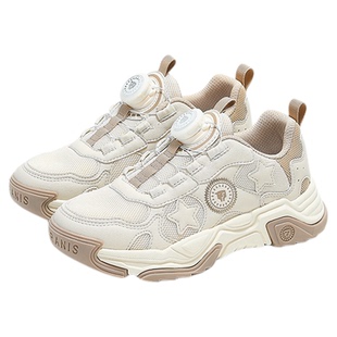 泰兰尼斯kids童鞋男童旋钮跑步鞋中大童运动鞋春秋款休闲老爹鞋