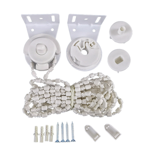 卷帘配件铁头加粗拉绳子控制器拉珠链窗帘滑轮转扣布百叶固定支架