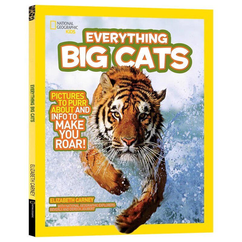 国家地理儿童版百科全书大猫 英文原版 National Geographic Kids Everything Big Cats 奇趣小百科图画书进口英语大开平装版书籍