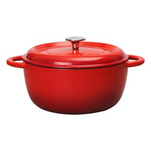 华邦雨田家国风铸铁珐琅锅煲锅炖锅煲汤锅闷烧焗锅家用多功能煮锅