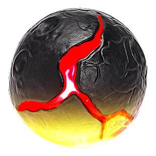 FARA高弹力儿童礼物玩具球成人解压网红月球石变色岩浆弹力球