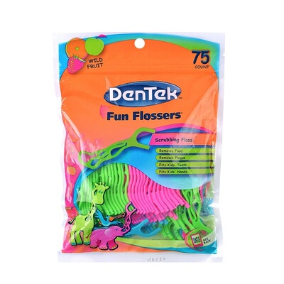 德泰克儿童牙线棒圆线超细安全