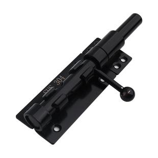 304不锈钢插销黑色防盗木门上下插销门扣门闩大门栓左右天地插销