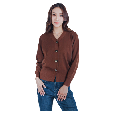 TRIBECA/翠贝卡V领针织开衫