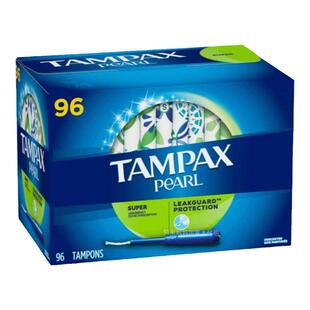 加拿大发货Tampax丹碧丝塑胶导管卫生棉条96支大流量/常规流量