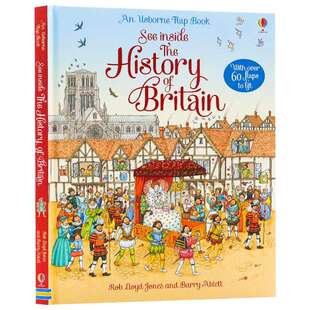 看里面系列 英国历史 英文原版 Usborne See Inside History of Britain 尤斯伯恩立体书 儿童英语科普绘本 英文版进口翻翻故事书