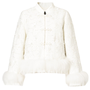 【匈牙利进口白鹅绒】La Koradior拉珂蒂貂毛鹅绒羽绒服款外套