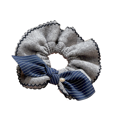 针织扎头发韩系2025新款秋冬款