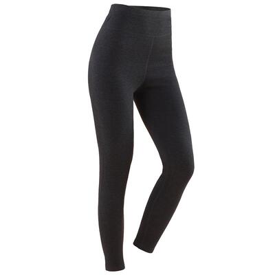 好波冬防寒女高腰绵羊毛桑蚕丝加厚护膝打底裤男保暖裤HBT2413