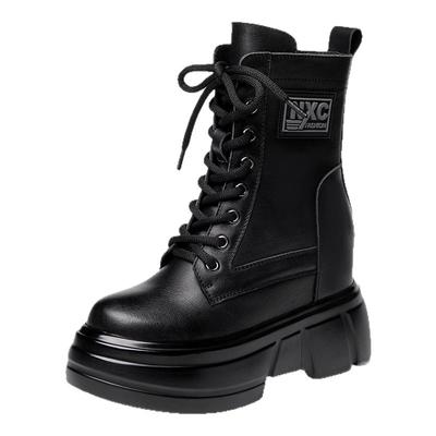 真皮内增高马丁靴时尚休闲增高鞋