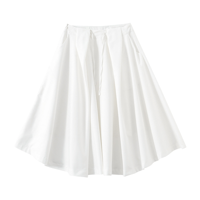 SINGLE MOMENT 25SS夏季新款法式设计感宽松通勤休闲西装式伞裙女