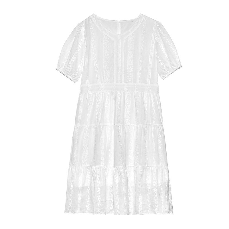 特大码白色连衣裙女夏季200斤