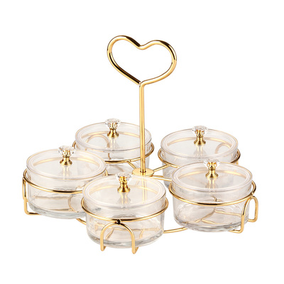 轻奢ktv点心小吃碟分格水果盘