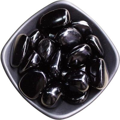 天然高品质黑曜石碎石黑色水晶石