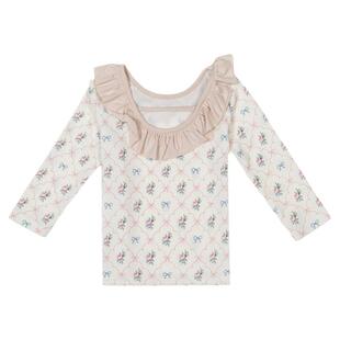 【新品】Oak Family宝宝分体泳衣荷叶领女童防晒速干泳衣裤2件套