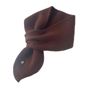 斜角穿插针织纯羊毛围脖女秋冬季护颈保暖便捷围巾白毛线厚款百搭