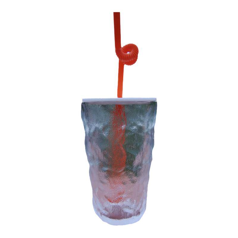 理发店用水杯亚克力盖定制log玻璃杯