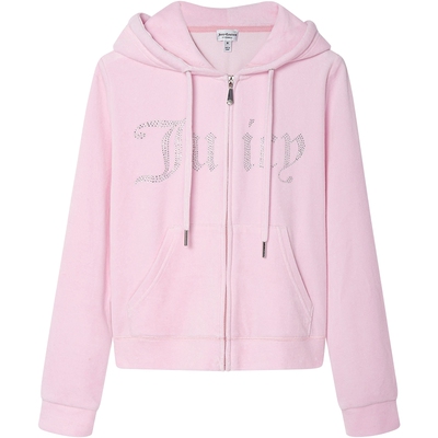 JuicyCouture橘滋丝绒烫钻外套