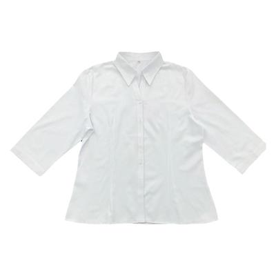 白衬衣女七分袖职业秋装新款上衣