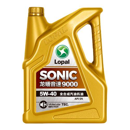 官方正品龙蟠SONIC9000全合成SN级4L汽油机油5W-40汽车发动机润滑