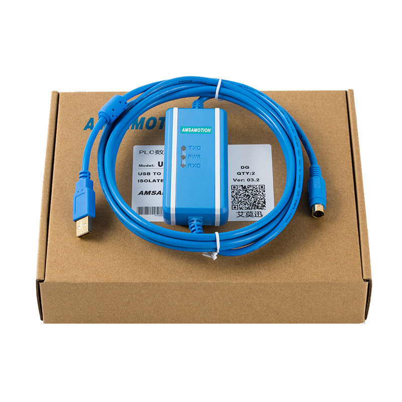 台达DVP系列PLC编程电缆线、通讯/数据/下载线USB-DVP USBACAB230