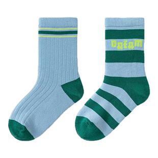 商场同款巴拉巴拉儿童袜子秋冬男童女童棉袜学生中筒袜打底两双装