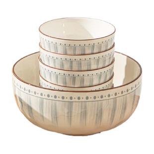 佩尔森日式碗家用吃饭碗碟盘子菜盘面碗釉下彩简约高级感陶瓷餐具